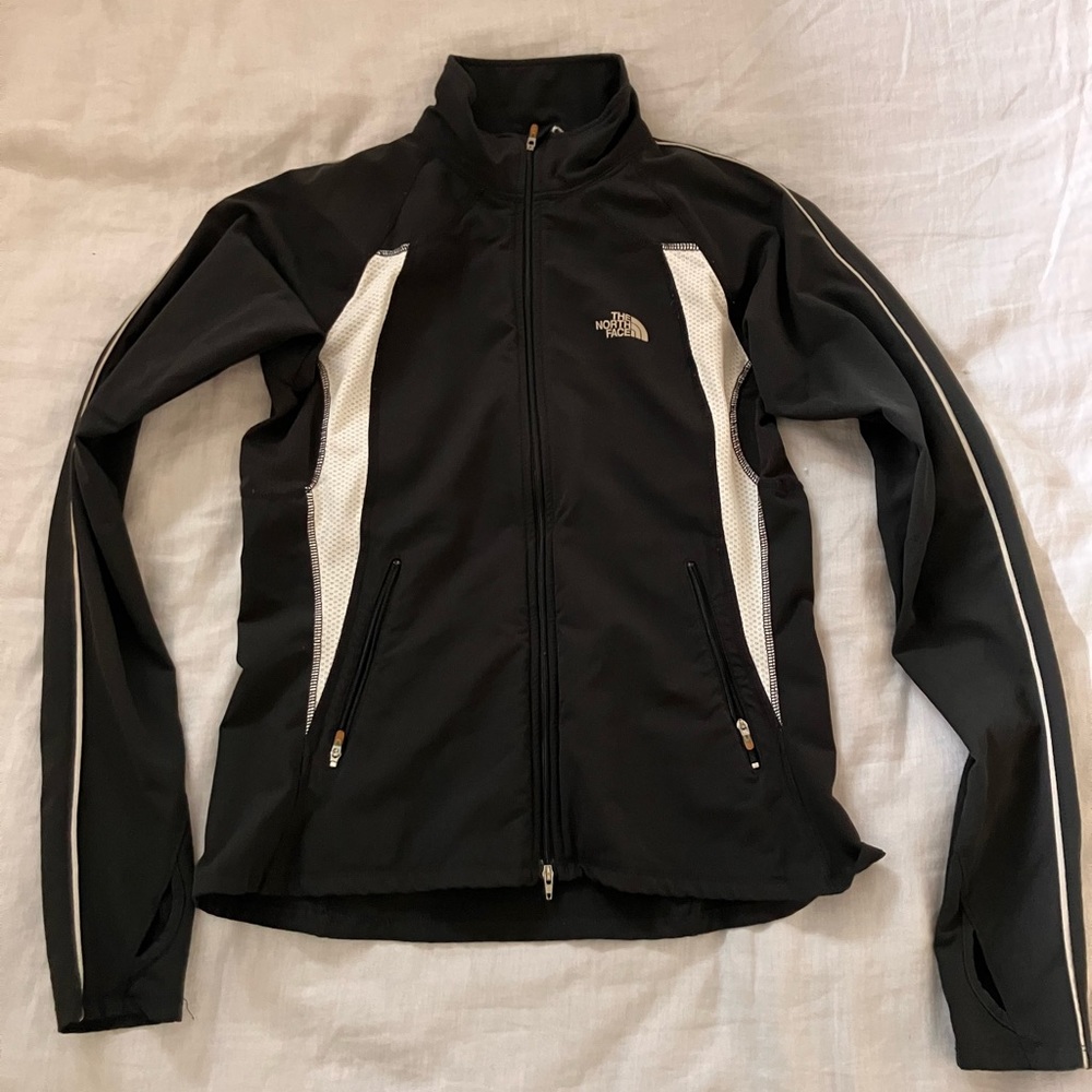 Light weight jacket, The North Face, black and white, sz small